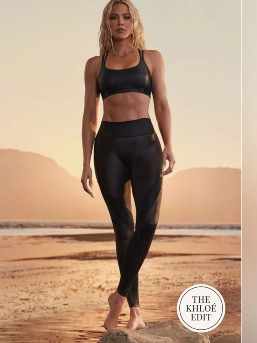 Fabletics Motion365+ High Waisted Shine Legging Black Womens Large